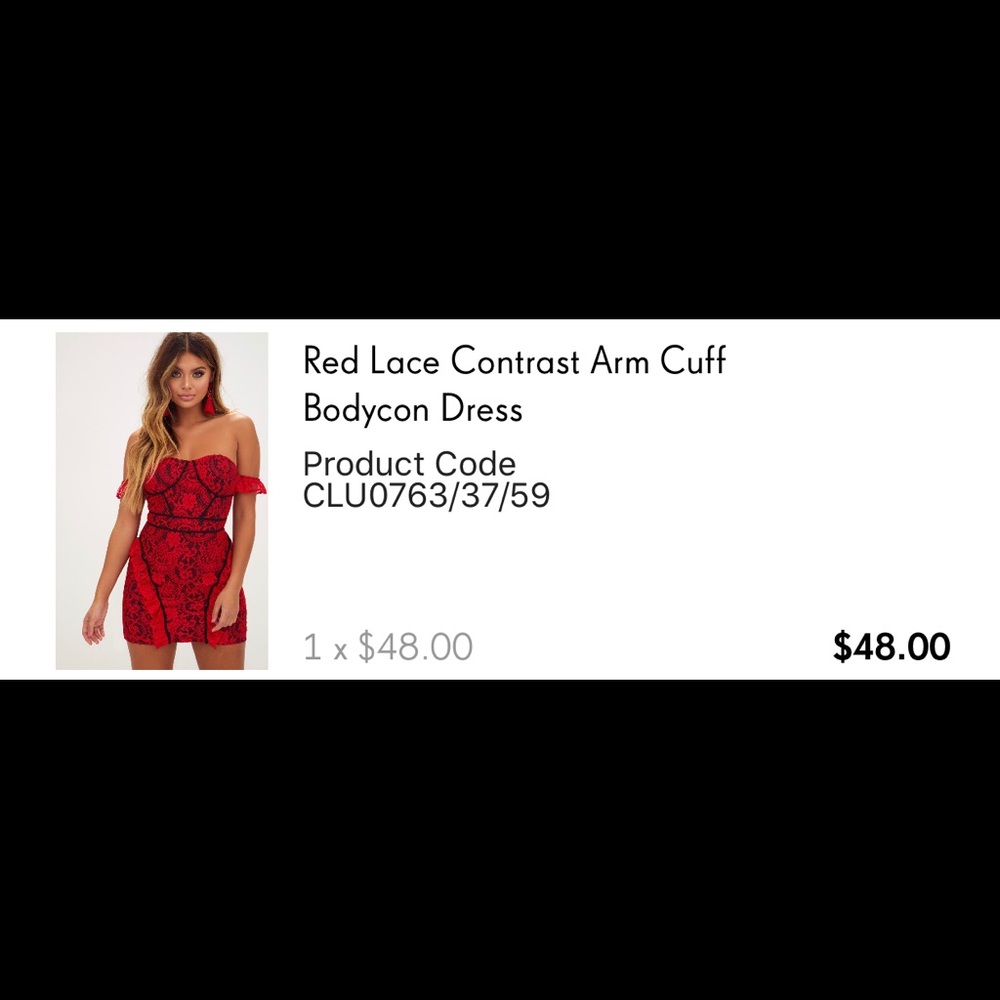 Pretty Little Thing Red Dress